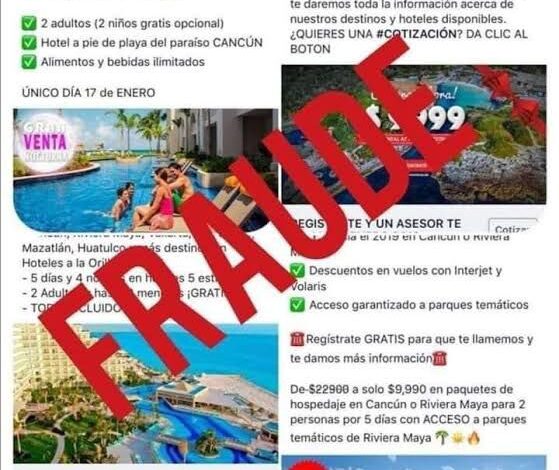 Cancún lidera fraudes por “montaviajes” en Semana Santa