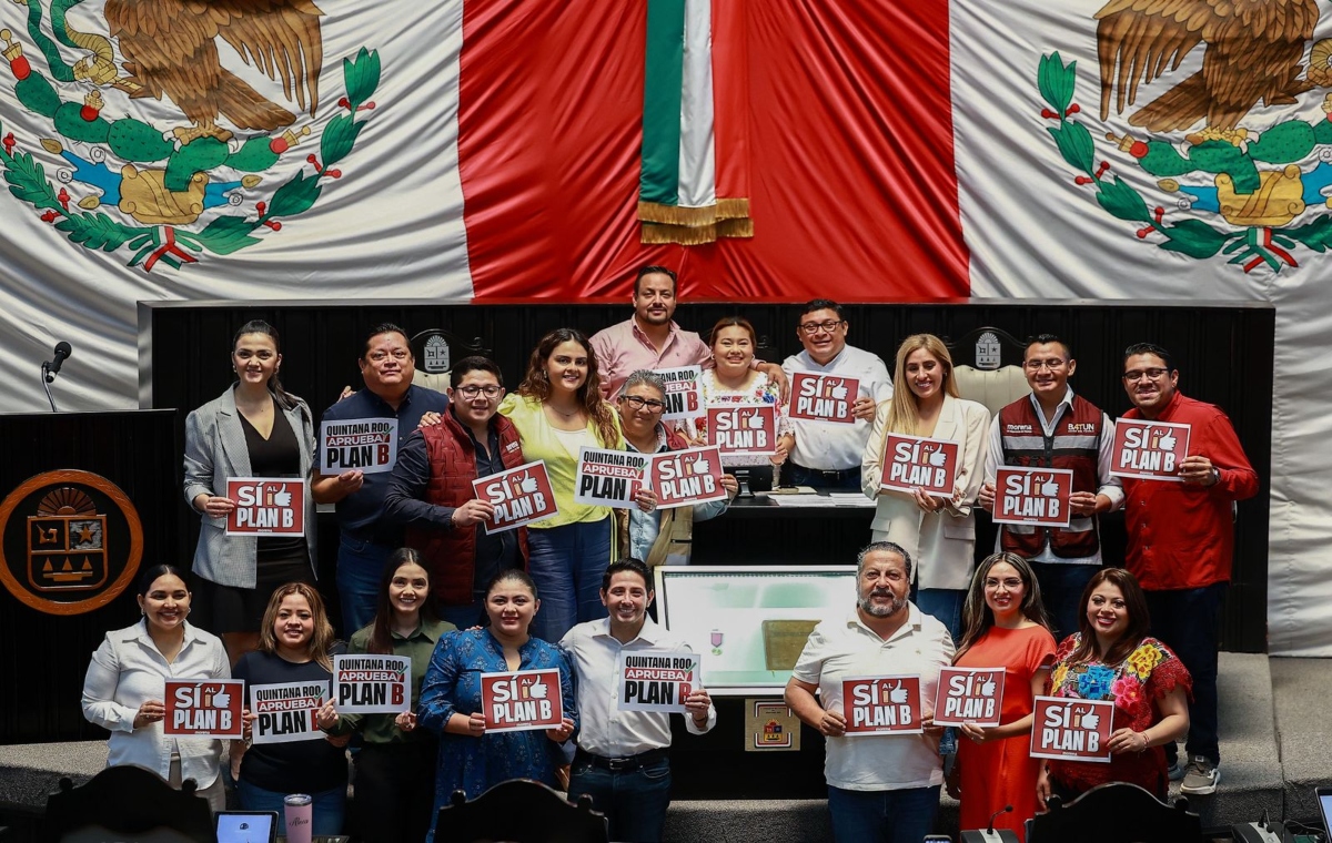 Aprueba Congreso de Quintana Roo el Plan B de reforma electoral de la presidenta Claudia Sheinbaum