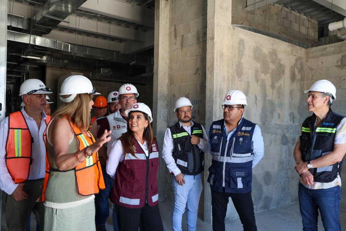Supervisan avances del Hospital General de Chetumal ; alistan apertura este año