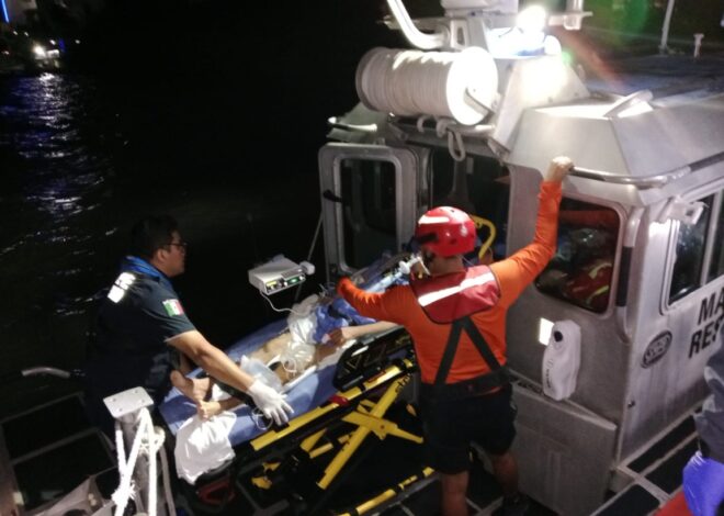 Apoya la marina en el traslado marítimo de paciente a Puerto Juárez