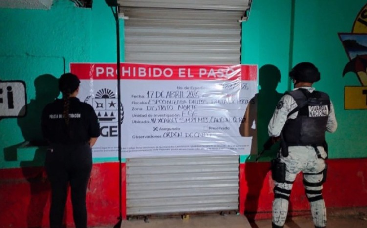 Rescatan a 36 víctimas de trata de personas tras cateo en un bar de Chetumal