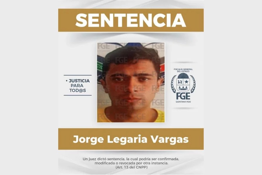 Condenan a 100 años de prisión a Jorge Legaria por secuestro agravado en Cozumel