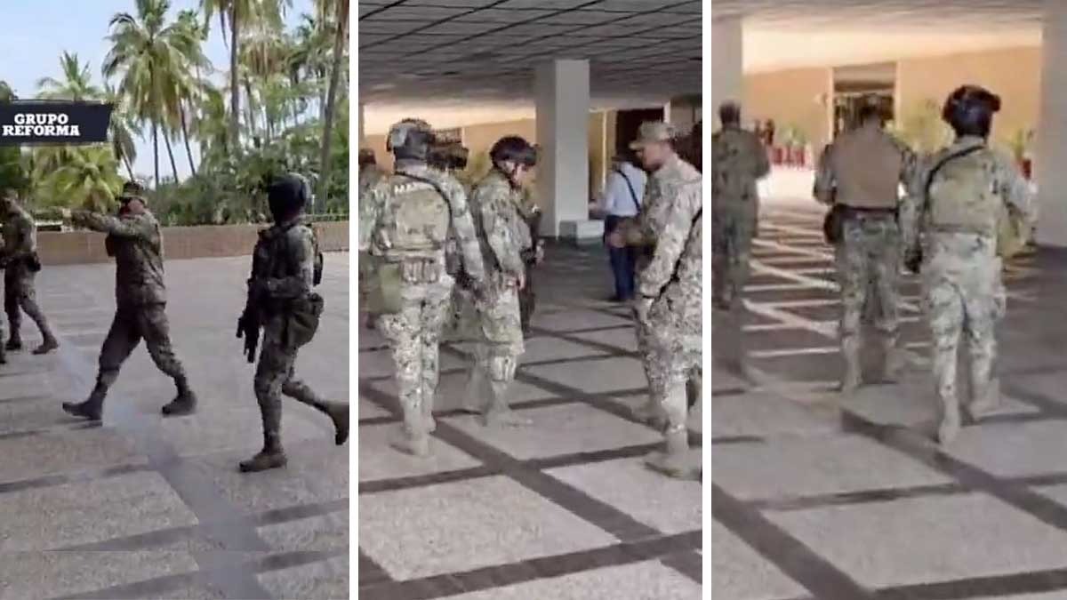 Blinda Marina Palacio de Gobierno de Sinaloa; resguardan oficina de Rocha