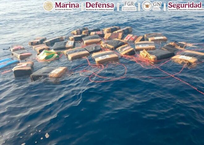 Golpe al narco: Aseguran dos toneladas de cocaína en Golfo de Tehuantepec