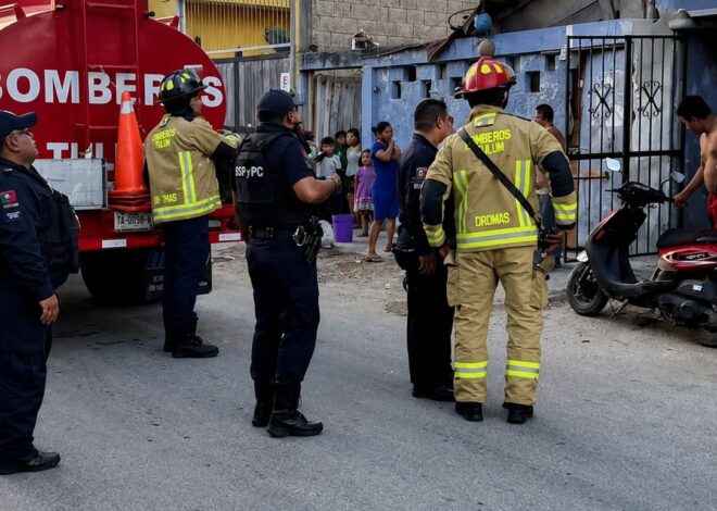 Hombre ataca con bombas molotov a una mujer y un niño en una cuartería de Tulum