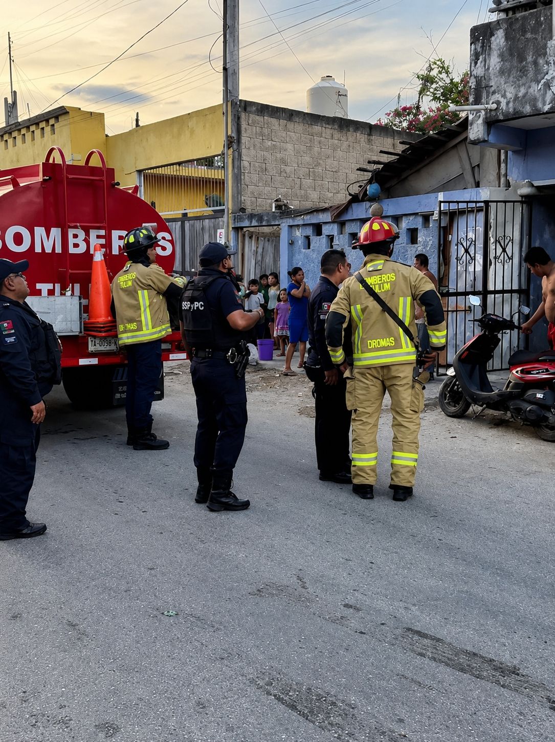 Hombre ataca con bombas molotov a una mujer y un niño en una cuartería de Tulum