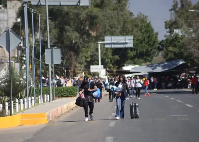 Registran disparos en la movilización de los maestros en Oaxaca