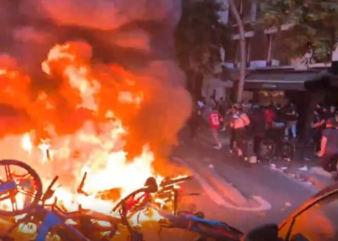 Disturbios y decenas de arrestos en París durante festejos del PSG