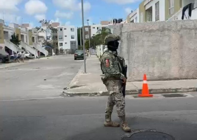 Detienen a un hombre y una mujer en cateos en Residencial Turquesa de Cancún