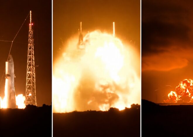 Gigantesca explosión de cohete ilumina el cielo de Florida