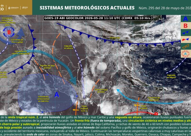 Pronostican oleaje elevado y tormentas para Quintana Roo y Yucatán