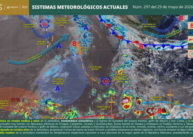 Prevén lluvias muy fuertes en Quintana Roo este viernes