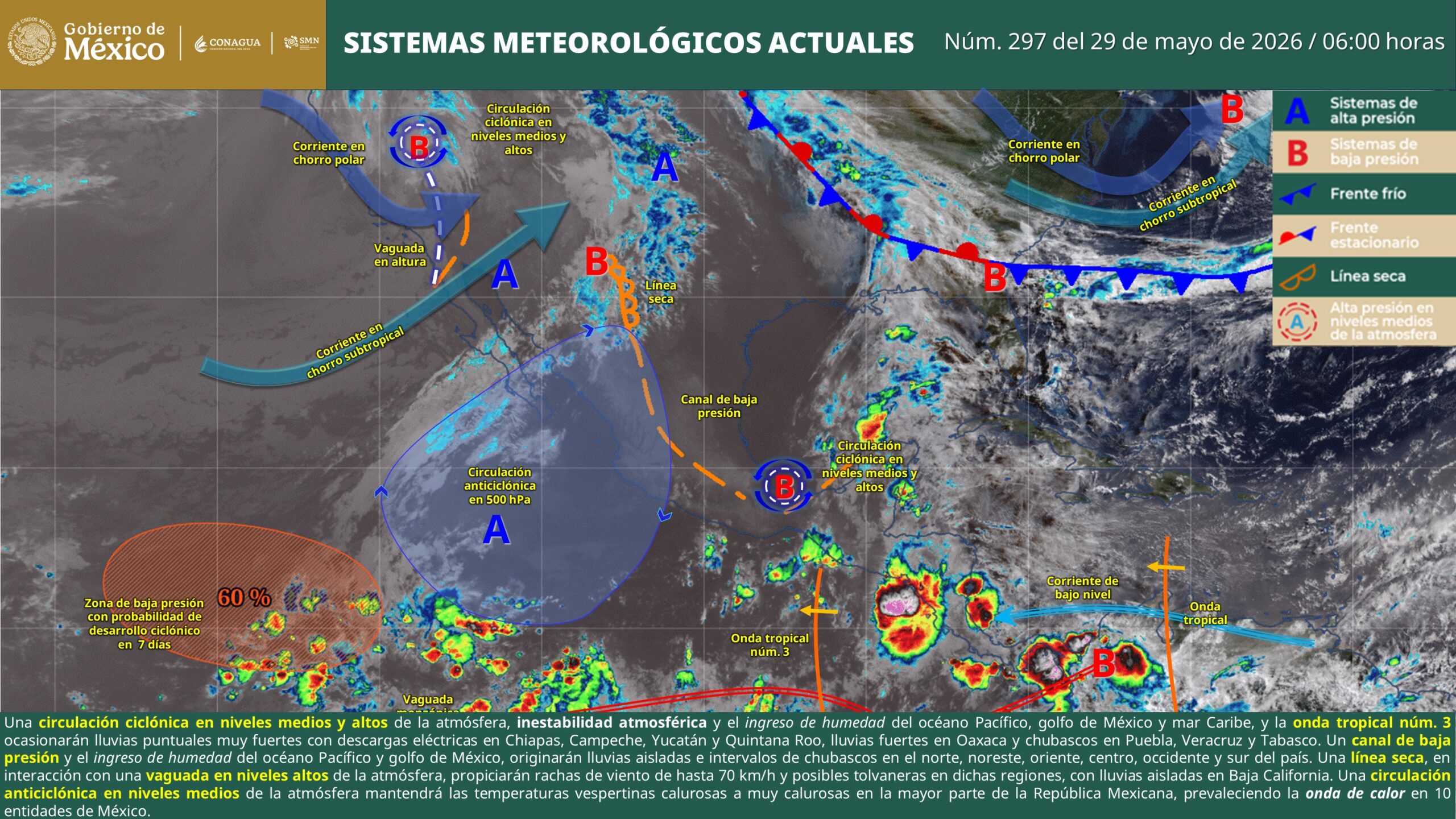Prevén lluvias muy fuertes en Quintana Roo este viernes
