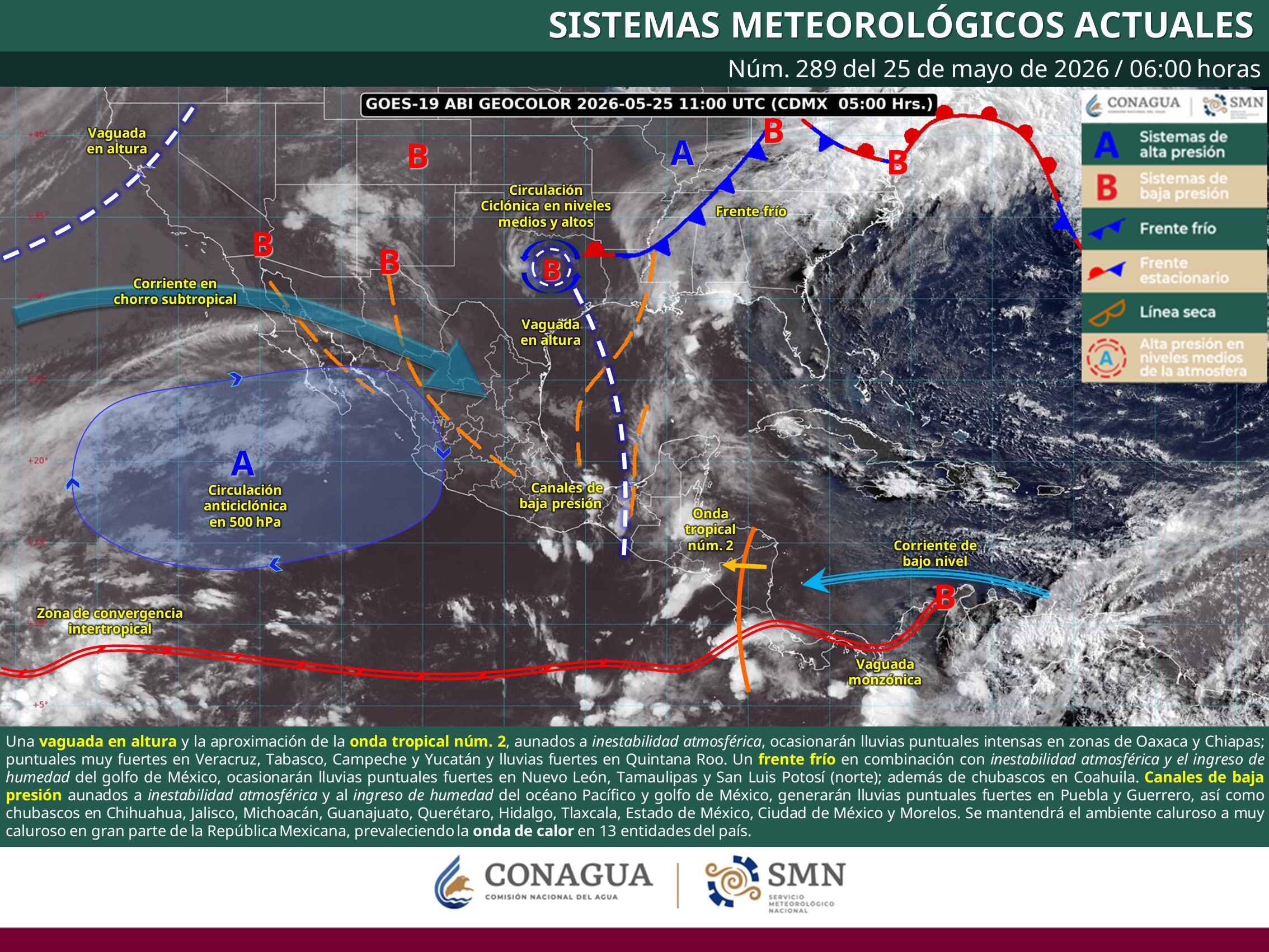 Este lunes Quintana Roo tendrá lluvias, viento y temperaturas de hasta 40°C