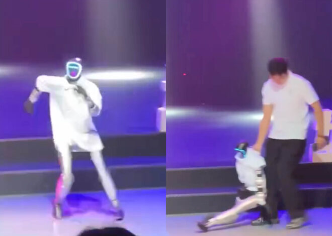 Robot humanoide se desploma al intentar bailar “Billie Jean”