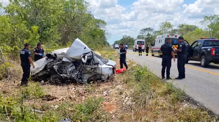 Tragedia en la vía Mérida-Celestún deja cinco muertos y luto escolar