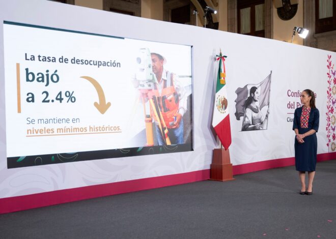 Pobreza laboral baja en México durante 2026
