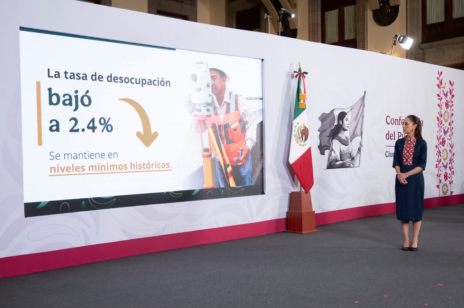 Pobreza laboral baja en México durante 2026