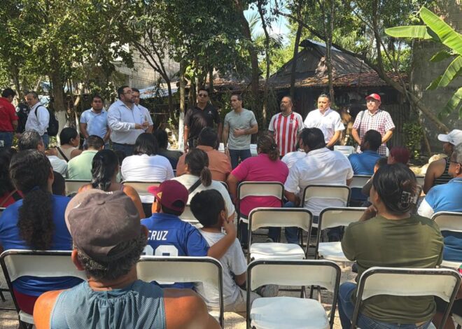 Atiende Diego Castañón a familias de colonia irregular Yax-Balam