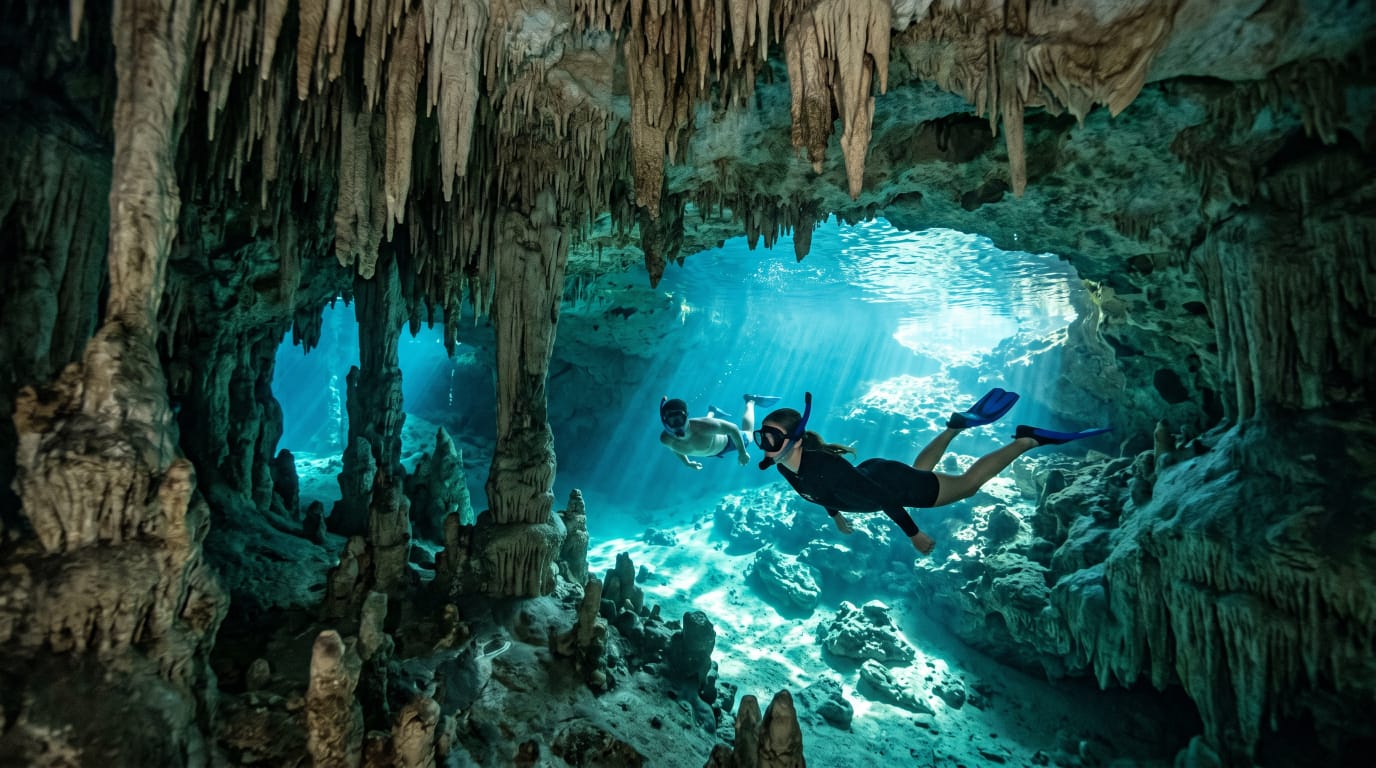 Sargazo obliga a reforzar promoción de cenotes y lagunas en Tulum.
