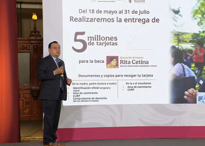 ¡Preparen papeles! Arranca entrega de tarjetas de la Beca Rita Cetina