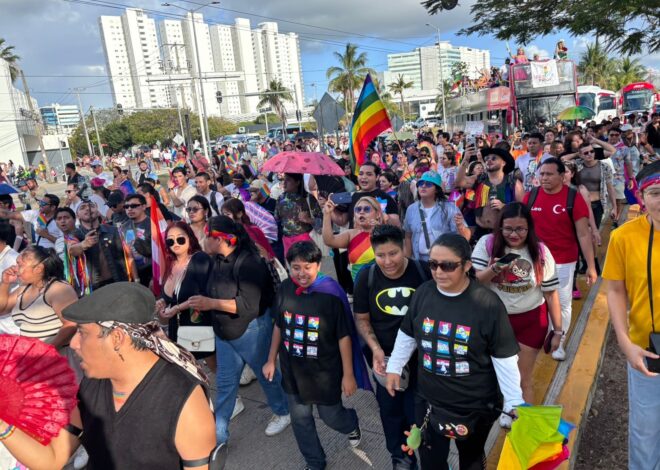 Una marea de colores invade Cancún en histórica marcha del orgullo
