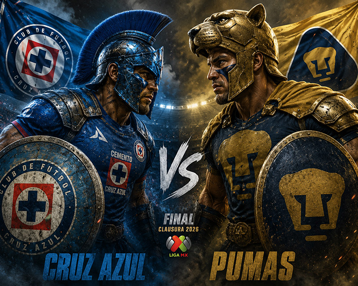 Cruz Azul y Pumas chocan por la gloria en una final ardiente