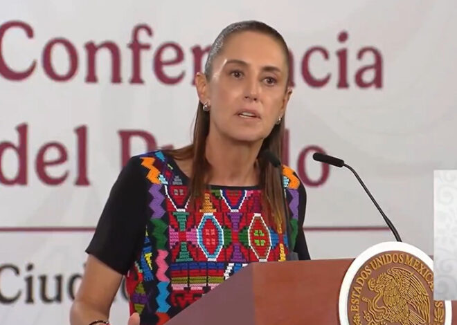 Sheinbaum lanza dardo al PRI y PAN por pacto con criminales