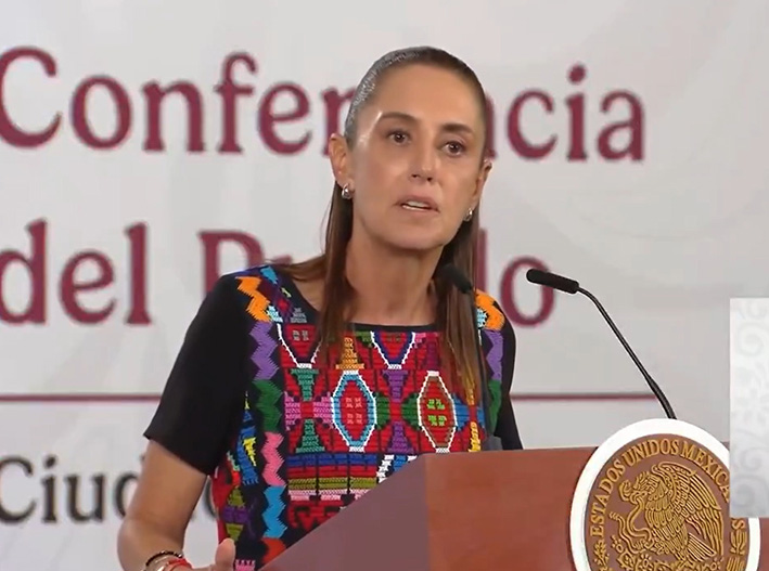 Sheinbaum lanza dardo al PRI y PAN por pacto con criminales