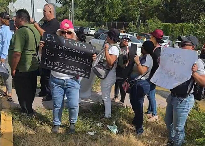Estalla protesta afuera del Cereso de Chetumal