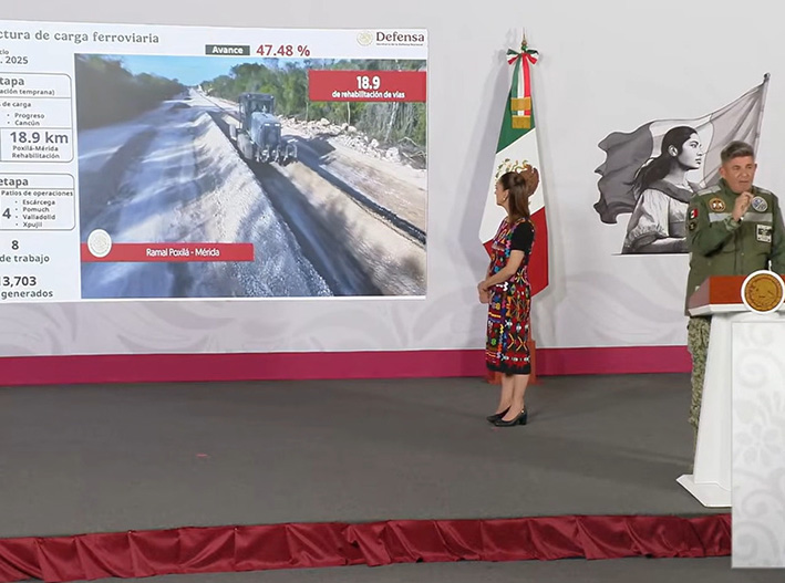Sedena acelera el Tren Maya de carga; ya factura