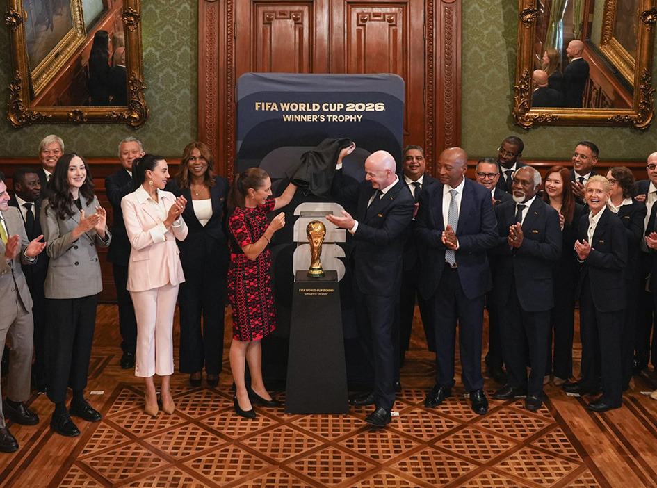 Sheinbaum abre Palacio Nacional a Infantino a horas del Mundial 2026