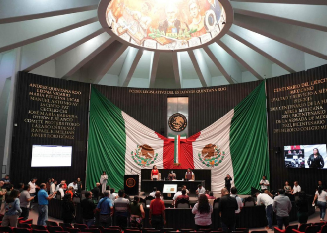 Temen trabajadores del Congreso de Quintana Roo un recorte de financiamiento