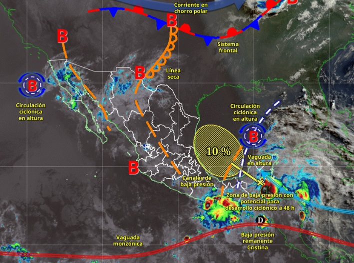Quintana Roo bajo alerta por lluvias intensas y fuerte oleaje