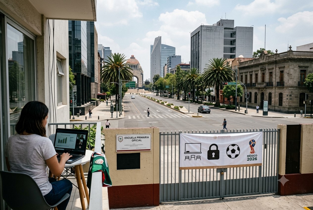 Decretan home office y suspensión de clases por Mundial en CDMX y Guadalajara