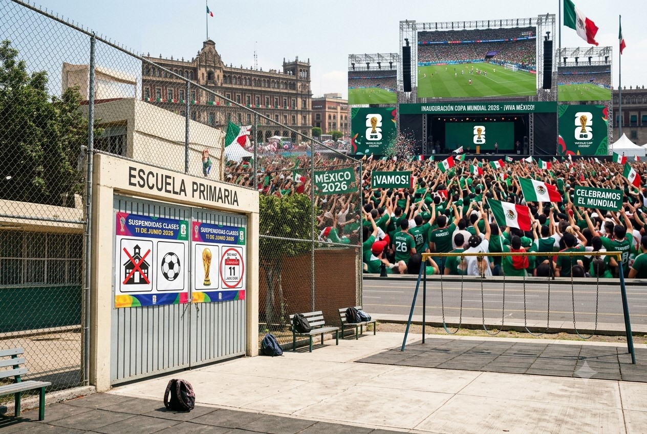 Suspenden clases en varios estados por inauguración del Mundial 2026