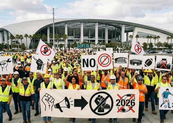 Trabajadores del SoFi Stadium autorizan huelga antes del Mundial 2026