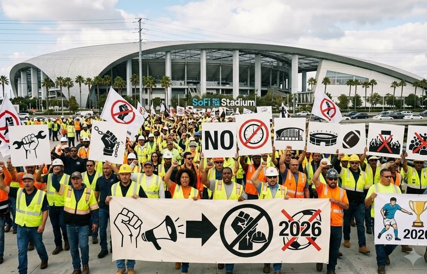 Trabajadores del SoFi Stadium autorizan huelga antes del Mundial 2026