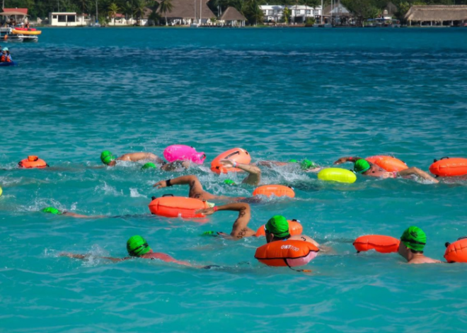 Quintana Roo domina el Maratón de Aguas Abiertas de Bacalar