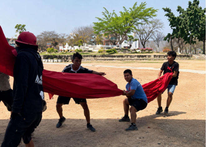 Influencers generan polémica tras bajar la Bandera Monumental en Iguala