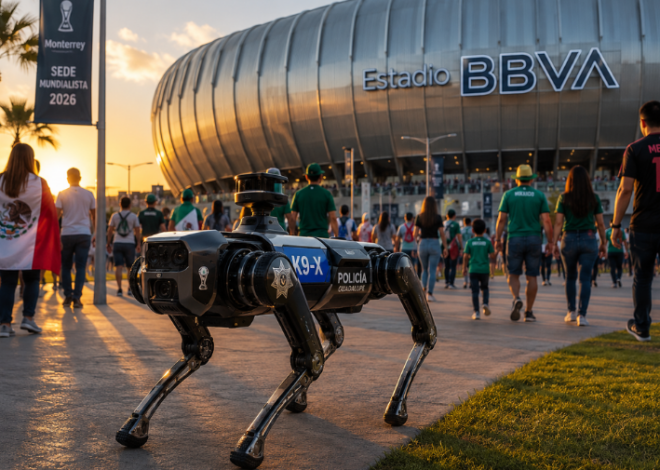 Perros robot con IA que reforzarán la seguridad de Monterrey durante el Mundial 2026
