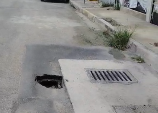 A tres meses de concluir obra de drenaje, aparece hundimiento en la región 229 de Cancún