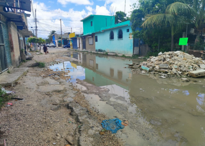 Vecinos de la Calle 105 exigen solución a inundaciones y abandono