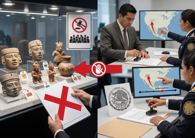 Secretaría de Cultura exige frenar subasta de piezas arqueológicas mexicanas en EU