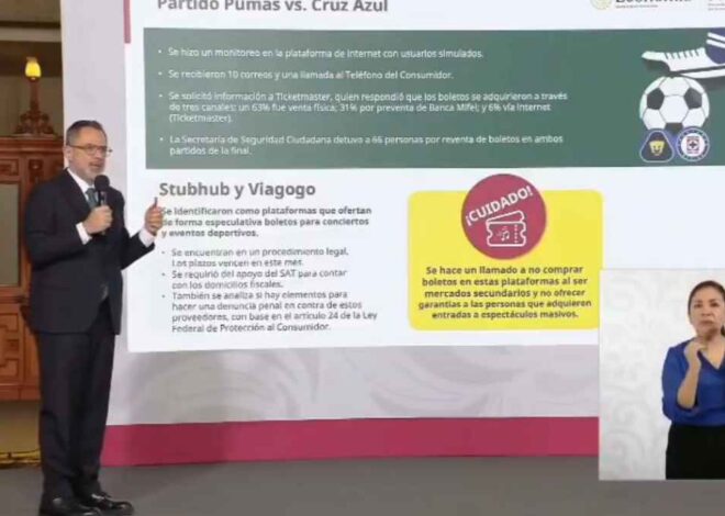 Profeco inicia acciones legales contra StubHub y Viagogo