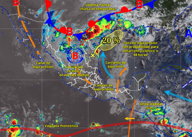 Anuncian lluvias y calor para este arranque de semana en Quintana Roo