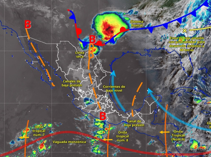 Quintana Roo tendrá lluvias aisladas, calor de hasta 40 grados y oleaje elevado este viernes