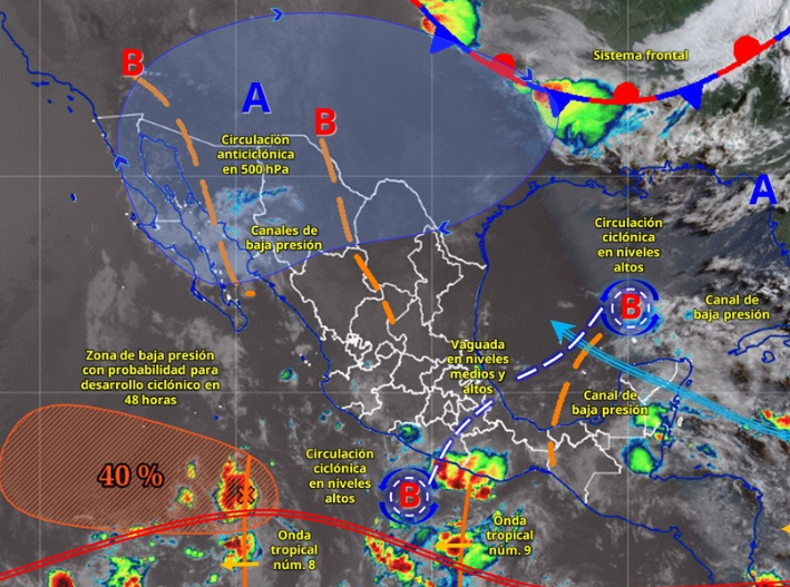 Prevén lluvias ligeras y calor de hasta 40 grados en Quintana Roo