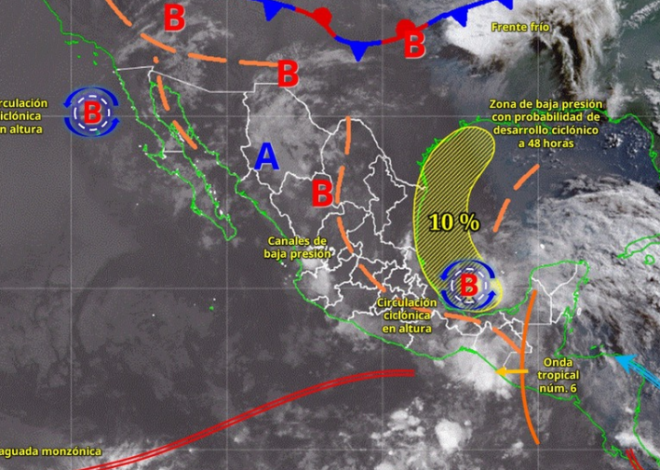 Lluvias intensas golpearán a Quintana Roo este viernes; vigilan posible desarrollo ciclónico en el Golfo de México