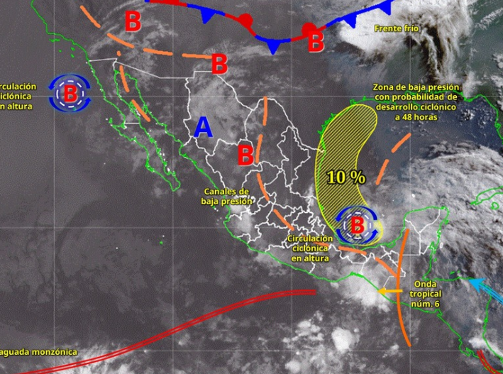 Lluvias intensas golpearán a Quintana Roo este viernes; vigilan posible desarrollo ciclónico en el Golfo de México